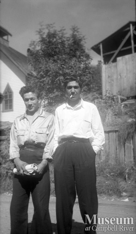 In front of the church at Alert Bay