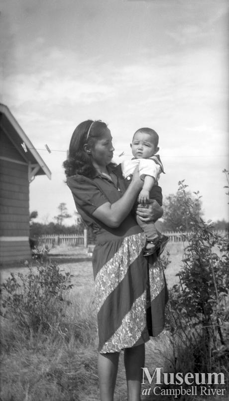 Eleanor Cliffe and her son