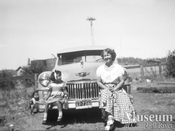 Katie Ferry with a young girl