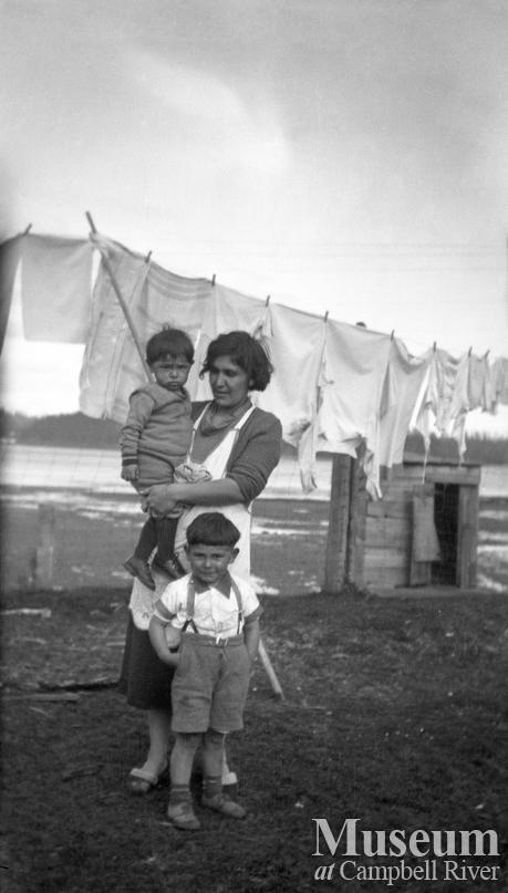 Emma Dick with her children