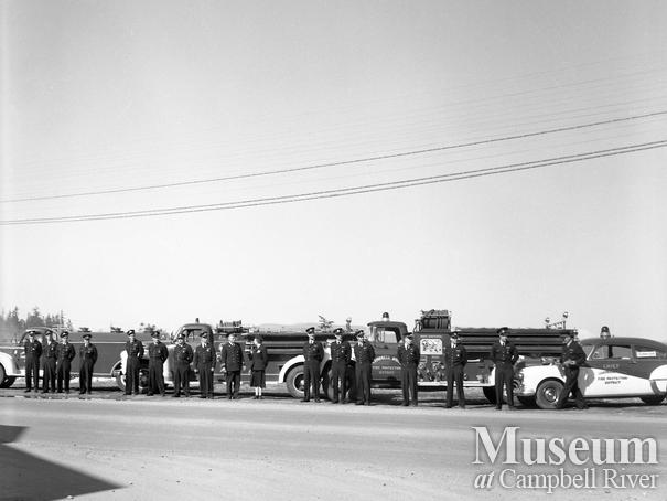 Campbell River Fire Department personnel and equipment