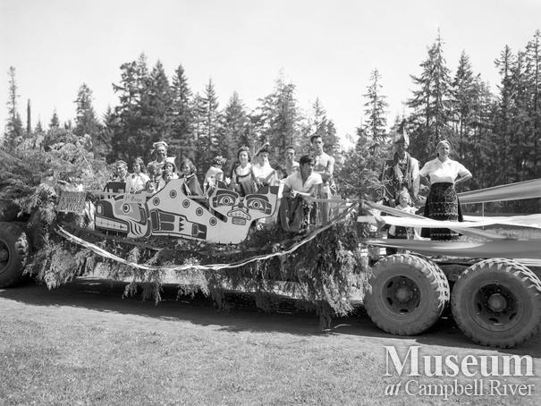 First Nations float in July 1st parade, Campbell River