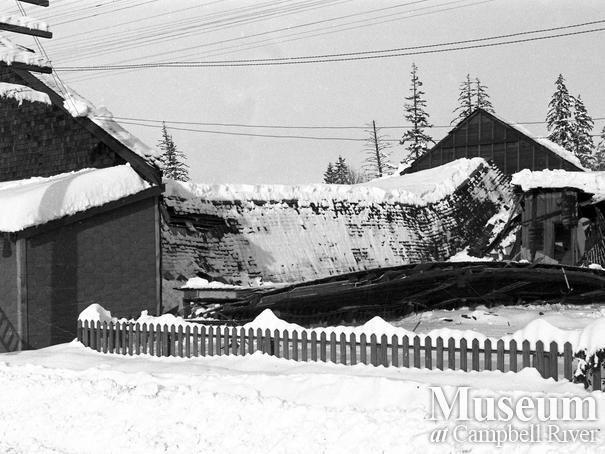 Collapse of Community Hall during heavy snowfall