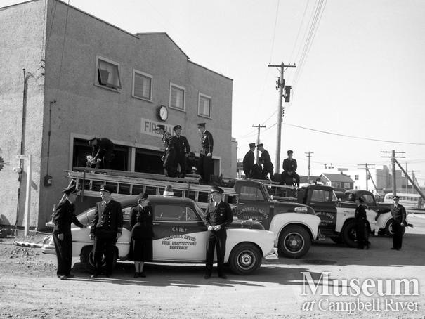 Campbell River Fire Department personnel and equipment