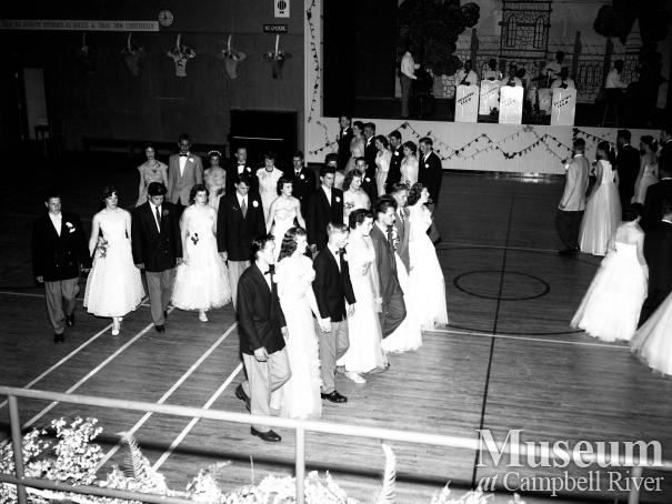 Campbell River Senior High Graduation Dance, 1955