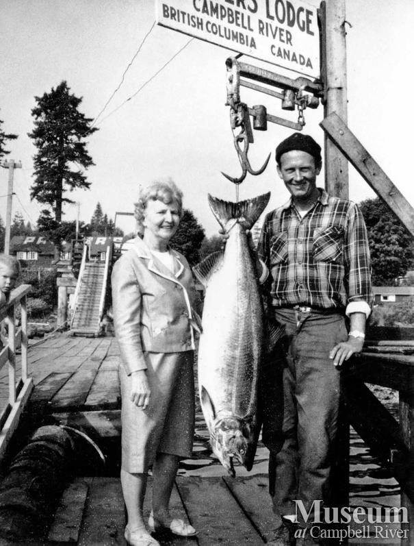 Mrs. K.E. Masly with catch
