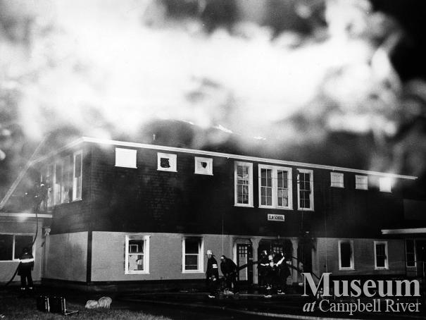 Elm Street school fire, July 1972