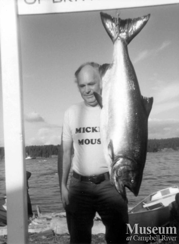 Jim Burnard with catch