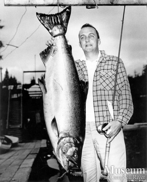 Dick Fitzpatrick, Tyee Man, with catch