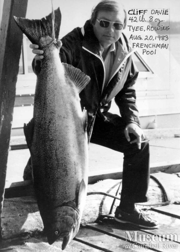 Cliff Davie with his catch
