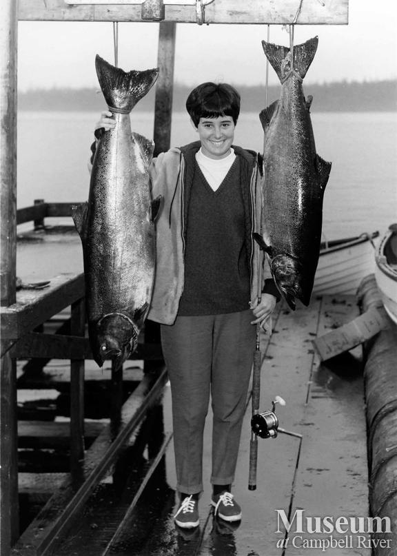 Judy Walker with her catch