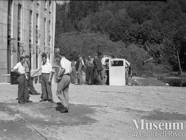 Tour group at John Hart Generating Station