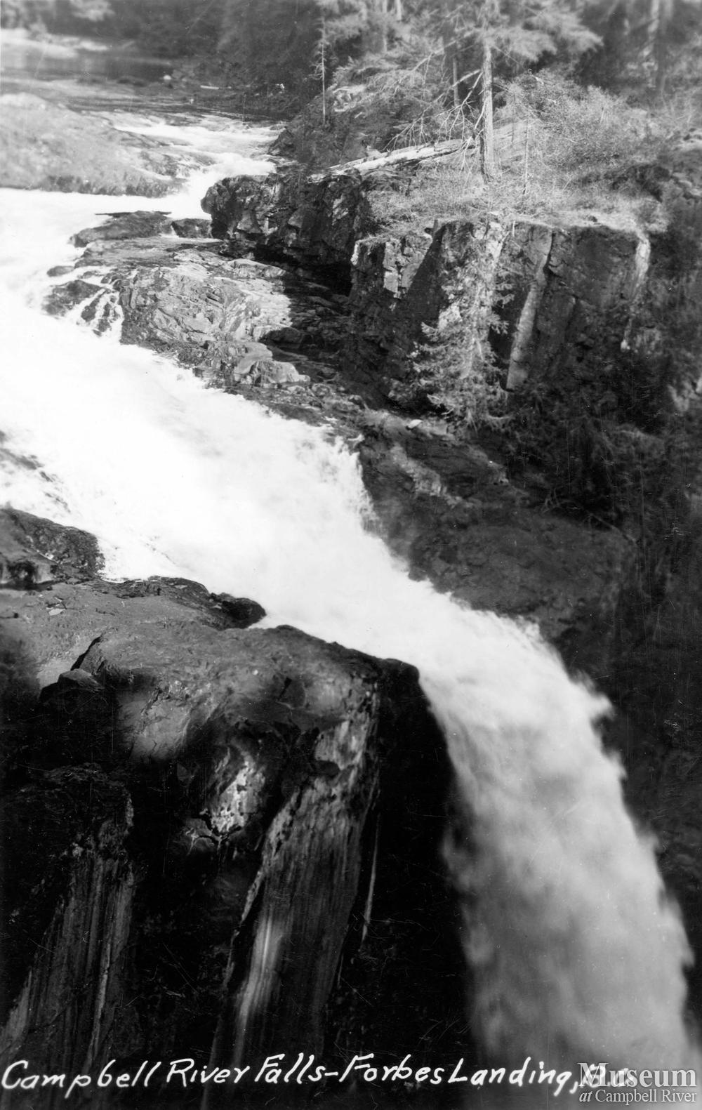 View of Campbell River Falls (Elk Falls) Campbell River Museum