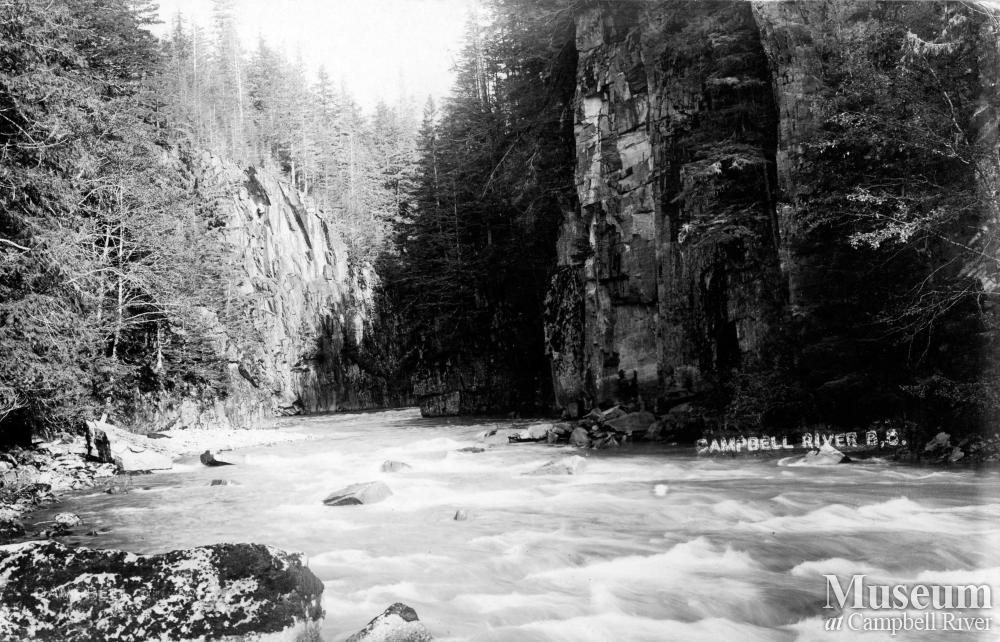 The Campbell River, below Elk Falls Campbell River Museum Photo Gallery