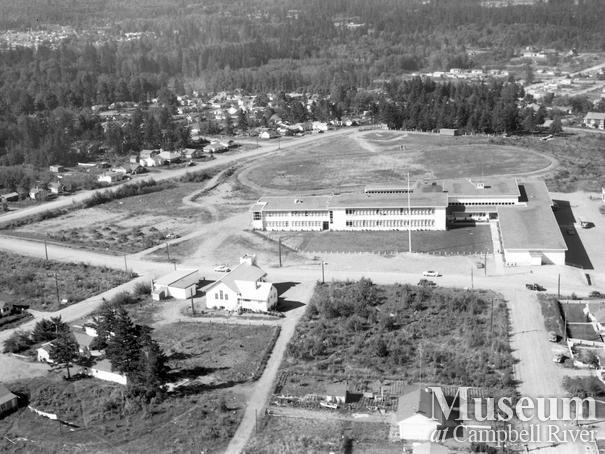 Campbell River aerial view looking north