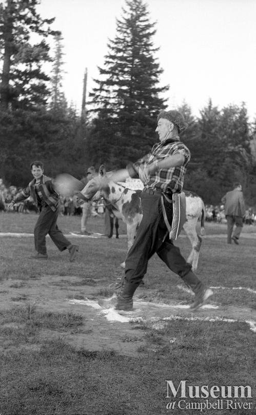 Donkey Baseball held at Lane Field, Campbell River