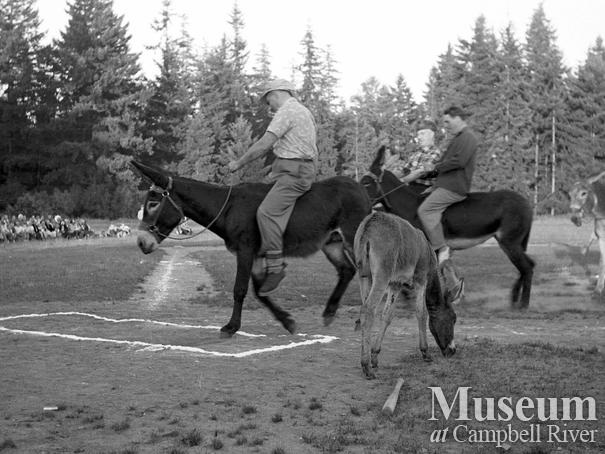 Donkey Baseball held at Lane Field, Campbell River