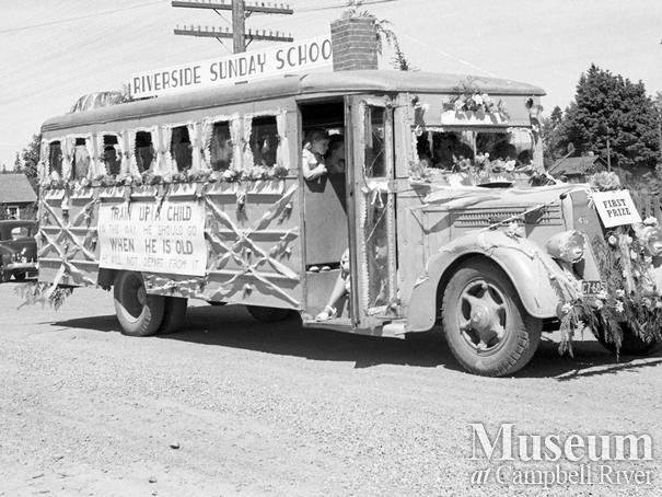 Riverside Sunday School's entry in the Labour Day Parade