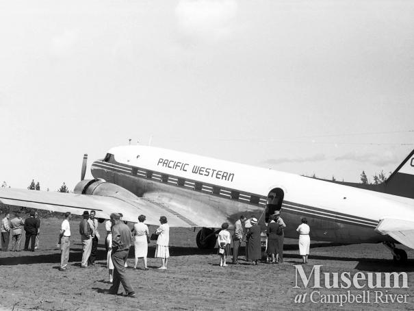 The first commercial landing at Campbell River Airport