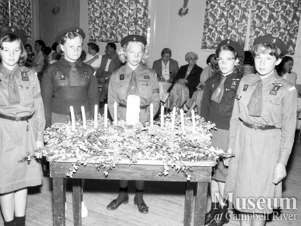 Willow Point Brownies flying up to Girl Guides