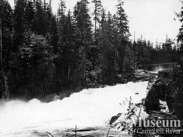 View of Moose Falls, Campbell River