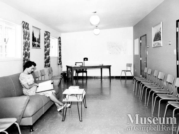 Office interior at John Hart Generating Station, Campbell River