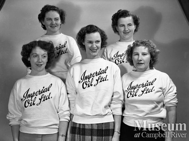 Members of the Imperial Oil Ladies 5 Pin Bowling Team 
