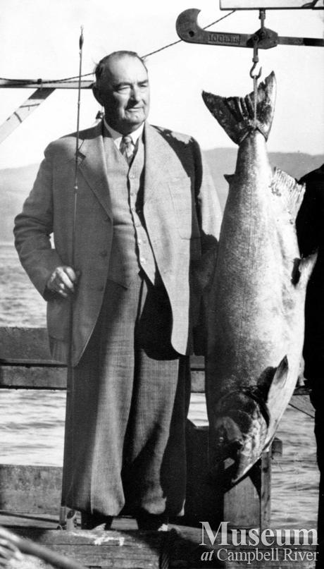 C.H. Forster with a catch