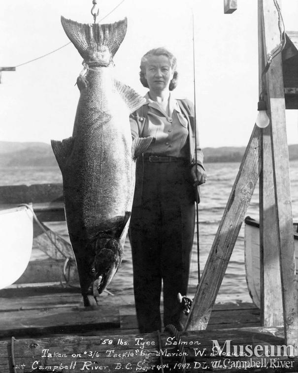 Marion W. Slocum with catch