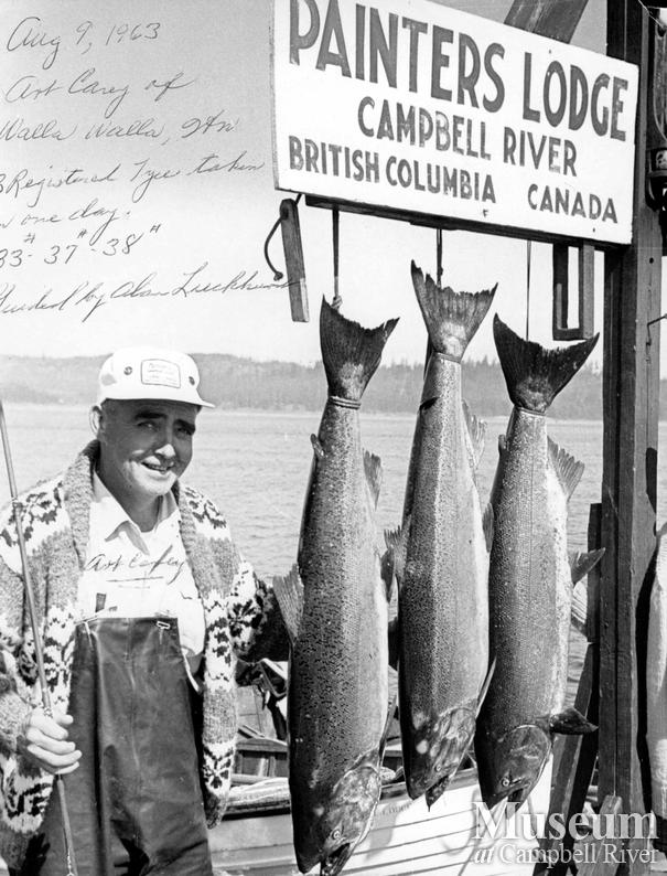 Art Carey with his catch of a rare Daily Triple