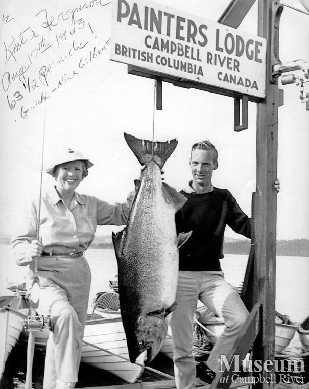 Katie Ferguson and her "Diamond Button Tyee"