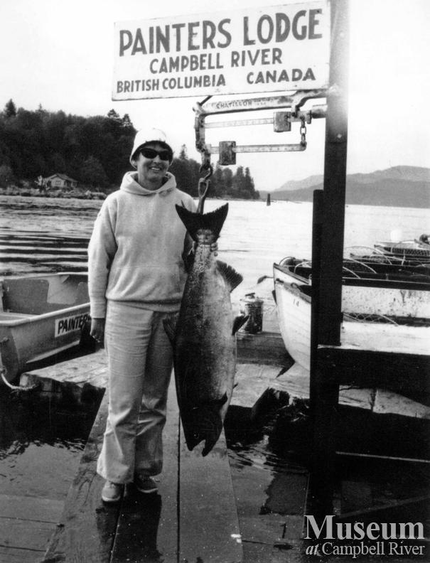 Mrs. Bob Hammond with catch