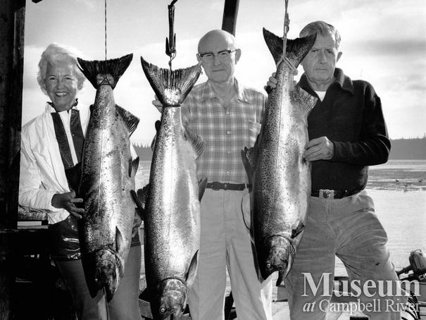 Mrs. C. Reese and Mr. H. Strickling with their catches