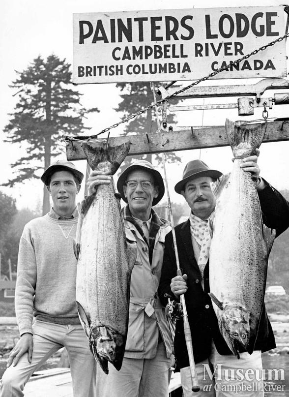 Guide Charley Lynch with two fisherman