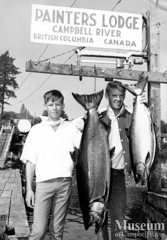 Tyee Club guide with guest and fish