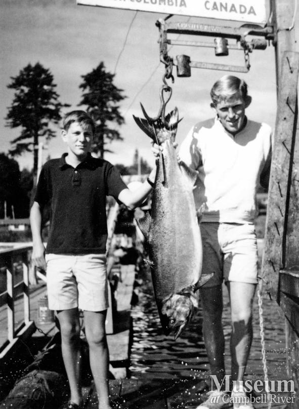 Tyee Club guide with guest and fish