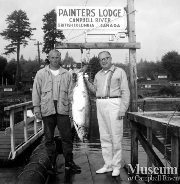 Guide J. Todd with guests and catch