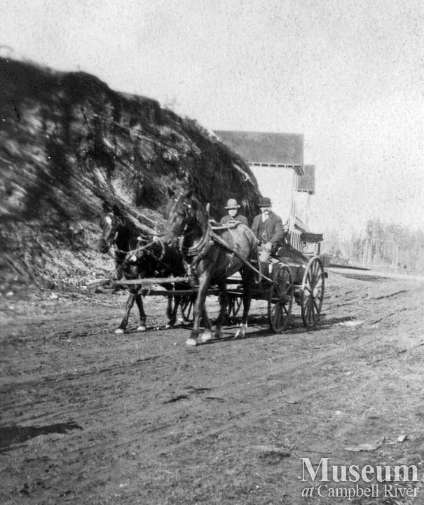 Charles Thulin with teamster on Island Highway