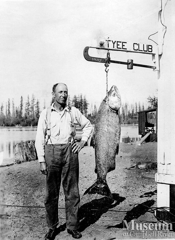 Herbert Pidcock with a catch