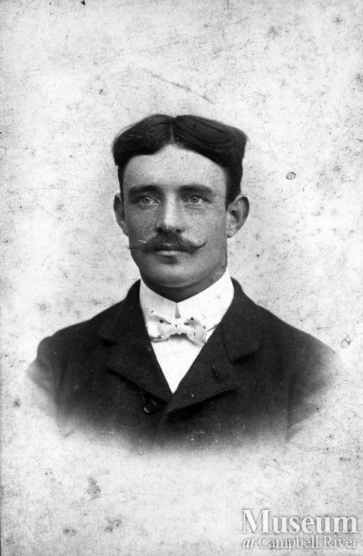 Portrait of Louis Petersen, an early settler of Campbell River 