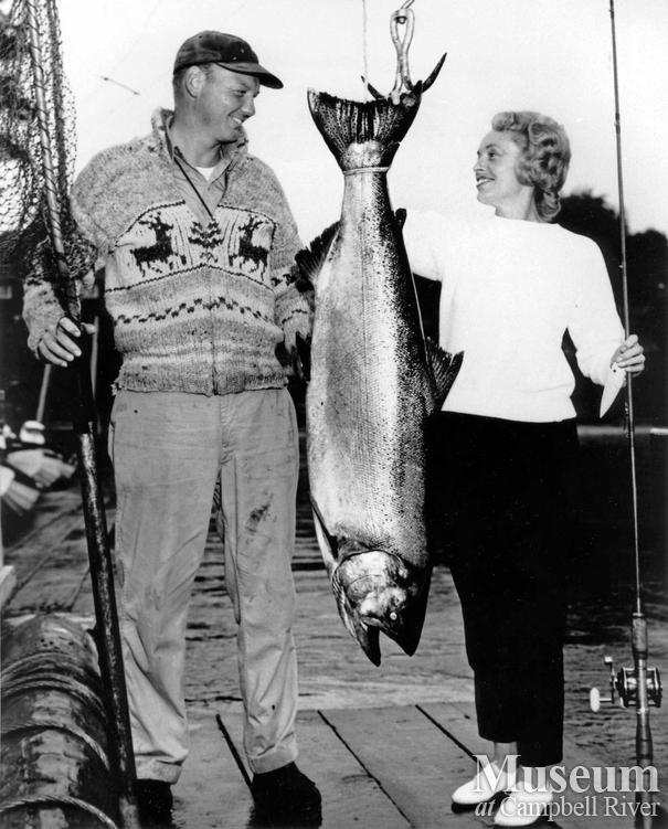 Maxine Egan with her catch