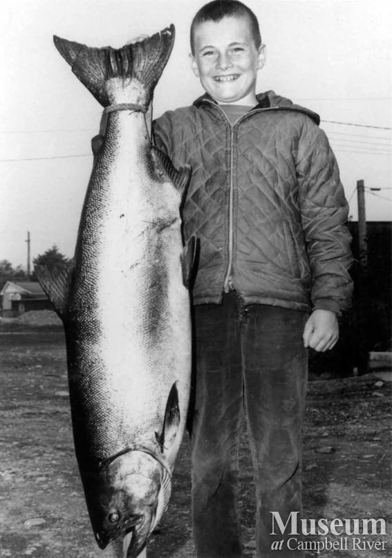Murphy with his catch