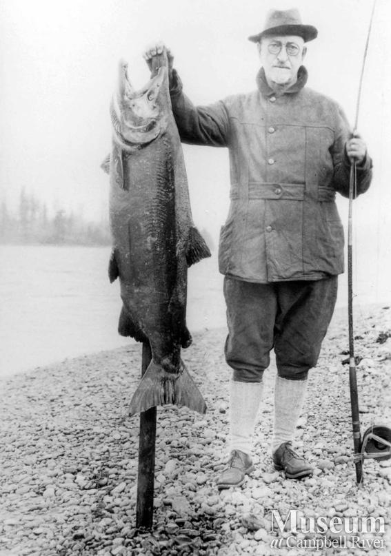 Unknown angler with fish