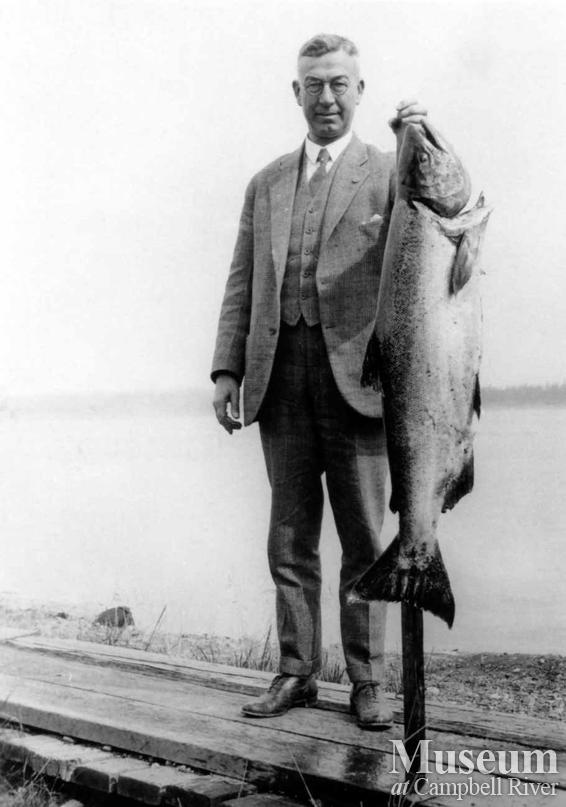 M.A. Cowan with catch