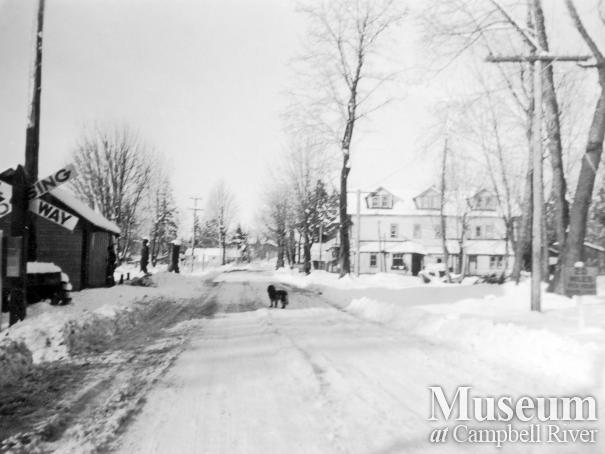 Campbellton after a snow storm, 1938