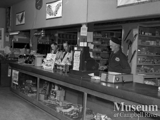 Parts counter at Campbell River Garage Ltd
