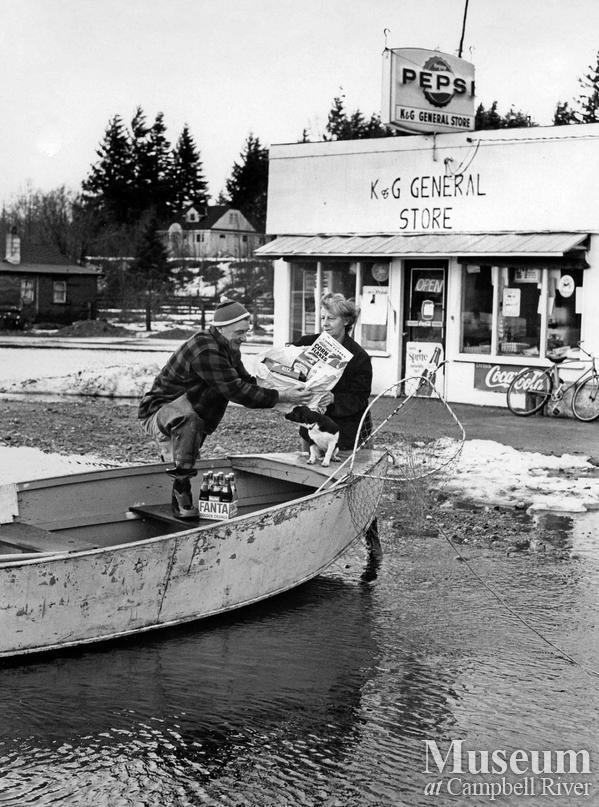 Flooding at the K AND G General Store
