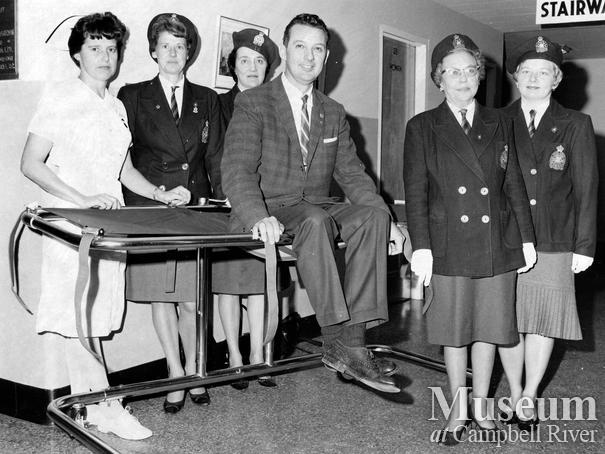 Royal Canadian Legion Ladies Auxiliary donates a stretcher to Campbell River Hospital