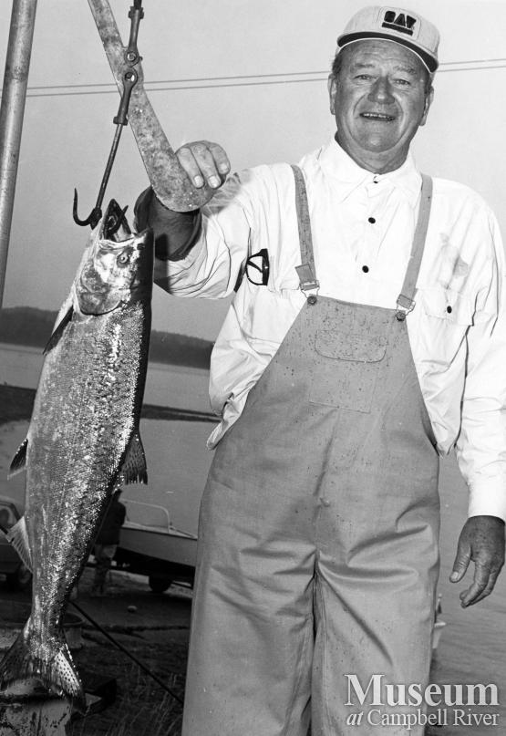 Movie star John Wayne sportfishing at Campbell River